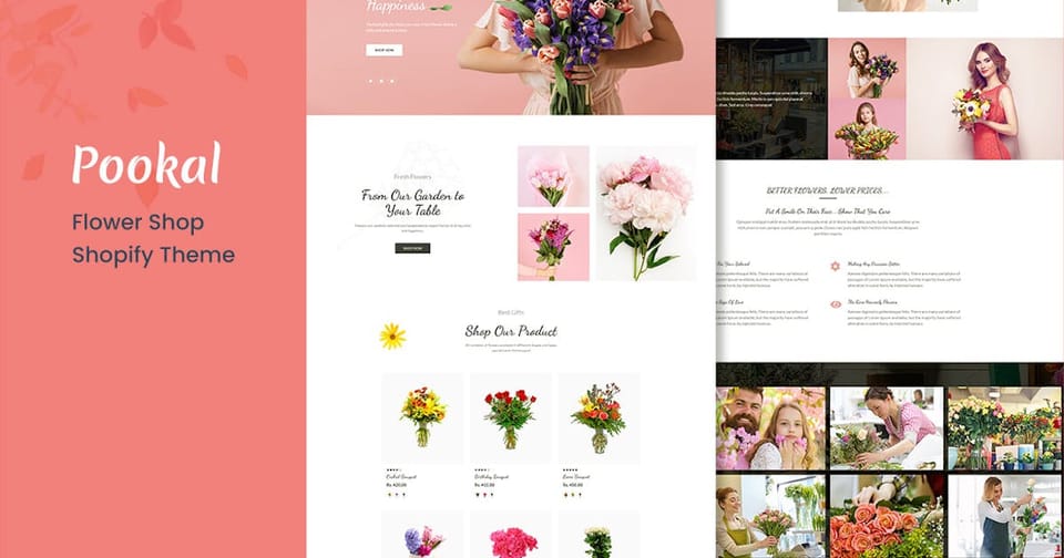 Pookal - Flower Shop and Florist Shopify Theme