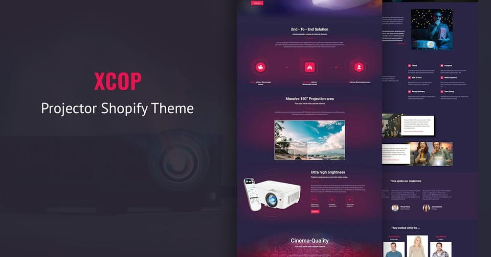 Xcop - One Page Entertainment Shopify Theme