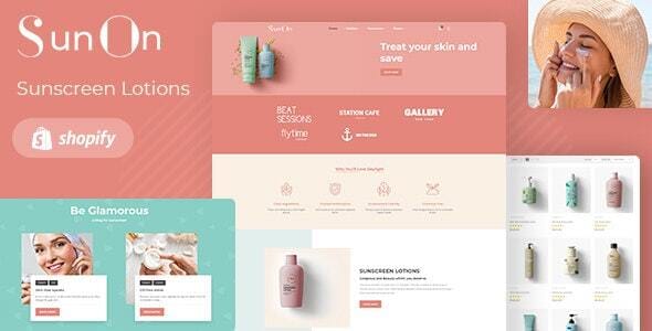 SunOn - Skin Care Products, Wellness Shopify Theme
